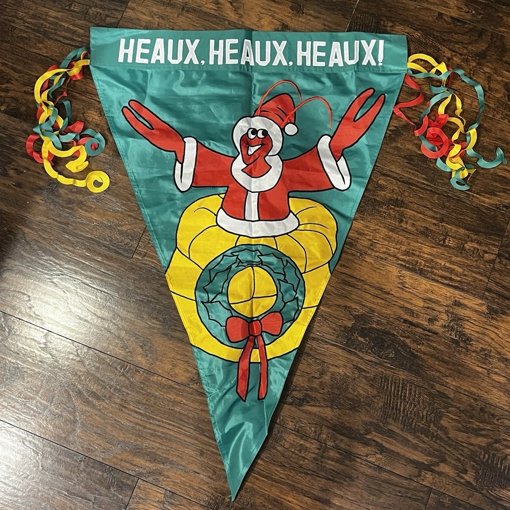 New Orleans Christamas-Themed Crawfish Cajun-French‎ Outdoor Flag